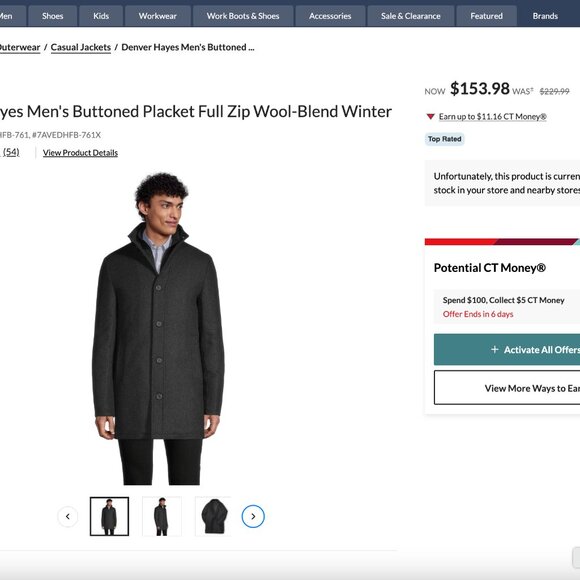 Denver Hayes Wool Long Jacket - Picture 6 of 6